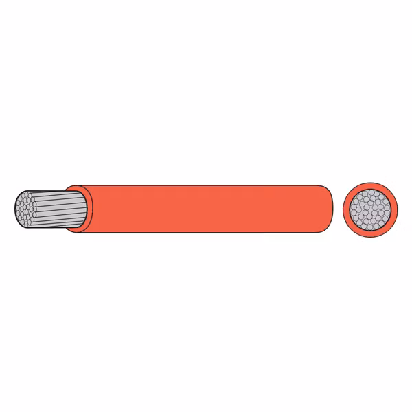 OceanFlex Förtennad kopparkabel röd 2,5 mm², 100m