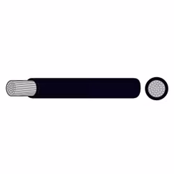 OceanFlex Förtennad kopparkabel svart 10,0 mm², 30m