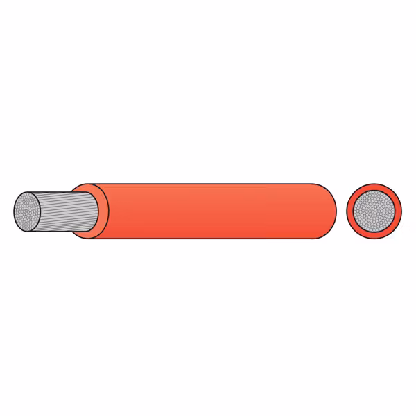 OceanFlex Förtennad kopparkabel röd 35mm², 50m