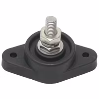 OceanFlex enkel elkoppling svart, max 240A / Ø9,5 mm