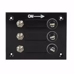 Elpanel med 3 kontakter till 12V