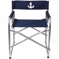 1852 Däckstol blå aluminium