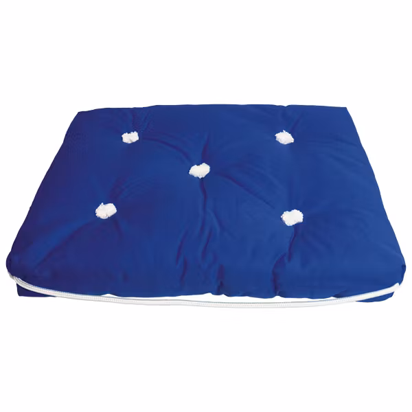 Kapock-kudde blå enkel