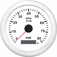 KUS varvmätare till diesel vit, 0-6000
