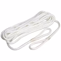 Robline fenderlina flätad vit 2-pack, 6mm x1,5m