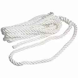 Robline förtöjningslina 3-slagen vit, 12mm x 10m