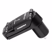 ROKK Charge+ dubbelt USB-uttag vattentät, 12/24V
