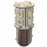 1852 LED-lanternlampa BAY15D Ø19x43mm 10-36Vdc grön, 2 st