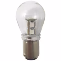 1852 LED-lanternlampa BAY15D Ø25x48mm 10-36Vdc röd, 2 st