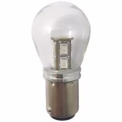 1852 LED-lanternlampa BAY15D Ø25x48mm 10-36Vdc röd, 2 st