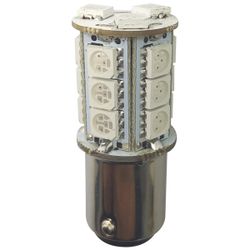 1852 LED-lanternlampa BAY15D Ø18x37mm 10-36Vdc röd, 2 st