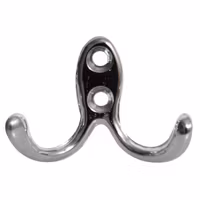 Klädkrok 40x60 mm förkromad
