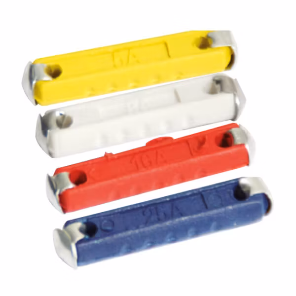 Oceanflex porcelæns sikring 25 amp, blå - 10 stk.