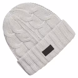 Gill ribbstickad mössa HT56, ljusgrå