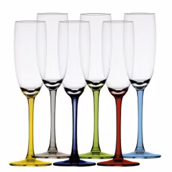 Mb party champagne glas 22cm 170 ml 6 stk