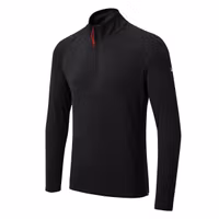 Gill uv009 men's uv langærmet zip t-shirt sort str xxl