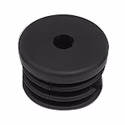Ändplugg invändig, svart PVC till rör Ø38mm, 4 stk.