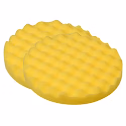 1852 Rubbing våfflad rondel Ø150mm, gul 2-pack
