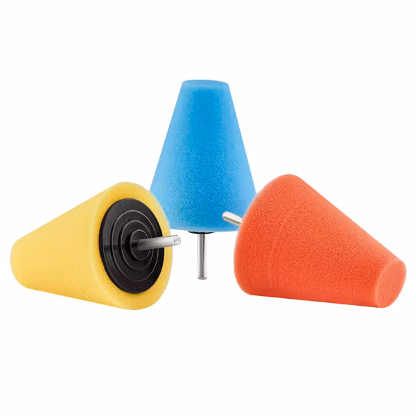 1852 kegle poleringskit, 3 stk. kegler grov, medium,blød