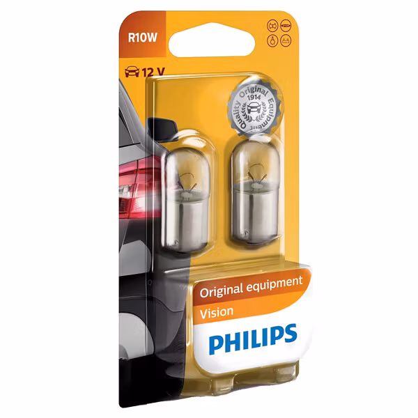 Philips kuglepære 12v 5w ba15s blister 2 stk
