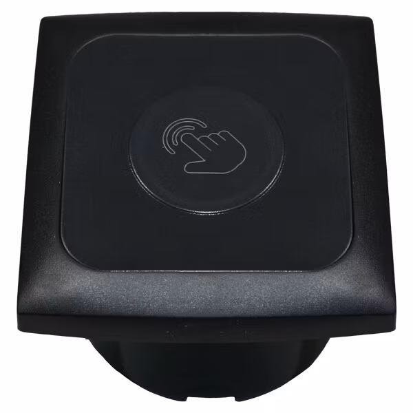 Touch dimmer/brytare 12V f/inbyggnad sort max 30W