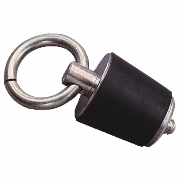 Bundprop rustfrit/gummi ø22-26,5mm