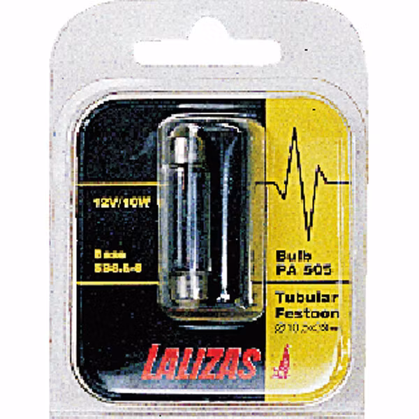 Spollampa  12V 10W  11x38mm blisterförpackning