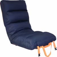 1852 fällbar sits Comfy Big, mörkblå/orange