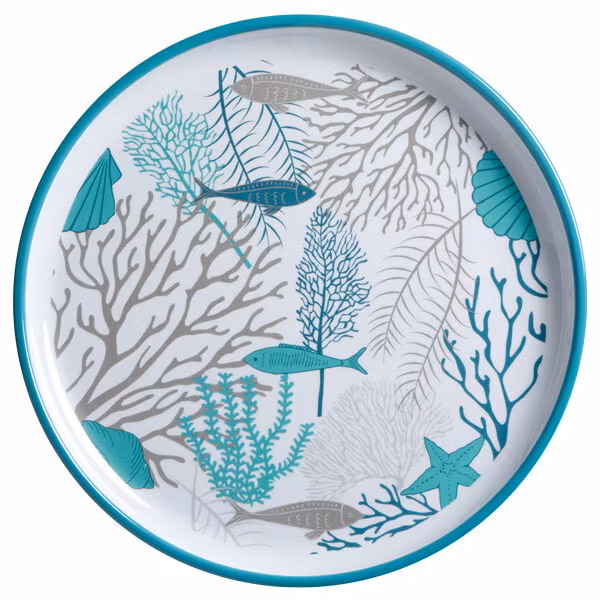 Mb coastal acqua tallerken ø25, 6 stk