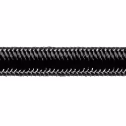 Robline elastik snor, 5mm sort  - 1 mtr