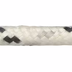 Robline neptun 500 skøde tov, 12mm hvid/sort  - 1 mtr