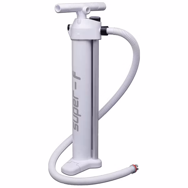 Super-f håndpumpe med manometer til sup 2 bar 2x2100cc hvid