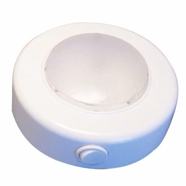 Taklampa LED 12V 2,5W - Ø 110 mm vit plast