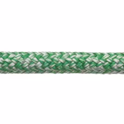 Robline globe pro robtec fald, 10mm hvid/grøn  - 1 mtr