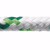 Robline neptun 500 skøde tov, 8mm hvid/grøn  - 1 mtr