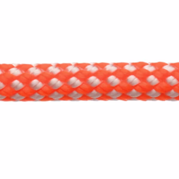 Robline dinghy control, 5mm hvid/orange  - 1 mtr