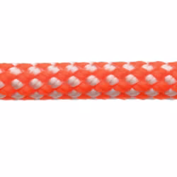 Robline dinghy control, 5mm hvid/orange  - 1 mtr