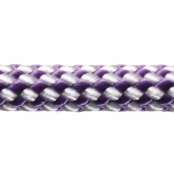 Robline dinghy control, 5mm hvid/lilla  - 1 mtr