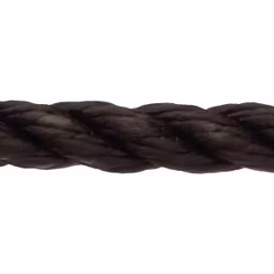 Robline cormoran fortøjningsline, 8mm sort  - 1 mtr