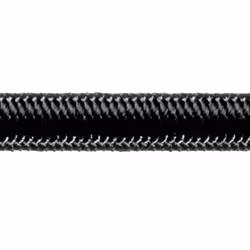 Robline elastik snor, 8mm sort  - 1 mtr