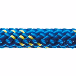 Robline dinghy light, 8mm blå/gul  - 1 mtr