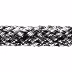 Robline sirius 500 allround tov, 10mm sølv/sort  - 1 mtr