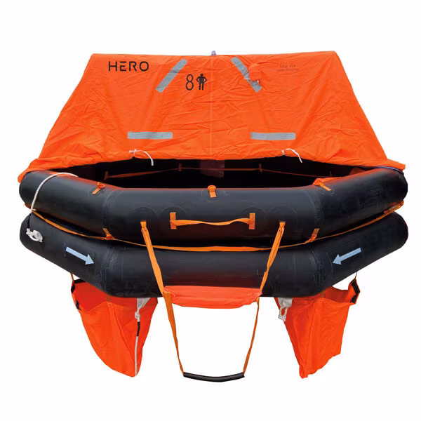 HERO Livflotte YACHT SOLAS A cylindrisk 8 personer