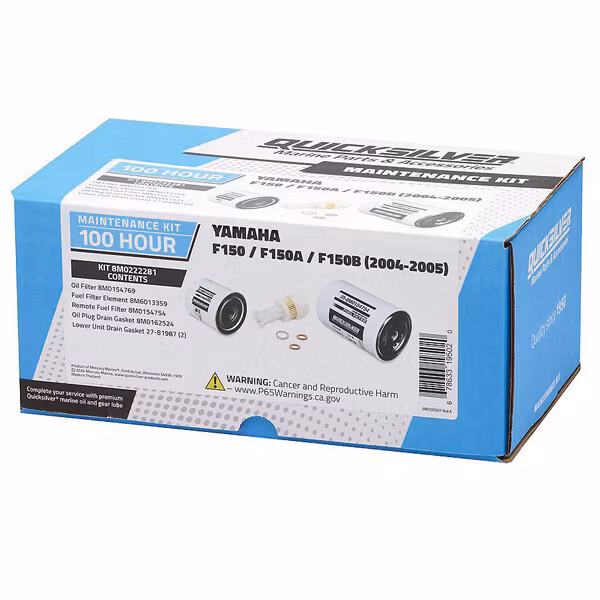 Quicksilver 8m0222281 100t service kit, yamaha f150/f150a/f1