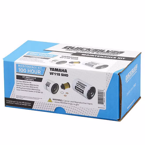 Quicksilver 8m0222223 100t service kit, yamaha vf115 sho