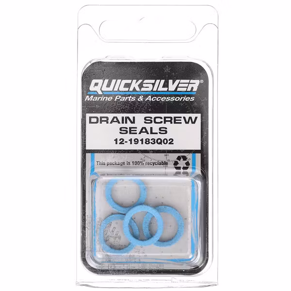 Quicksilver 19183q02 gearkasse olie dræn- og påfyldningsskru