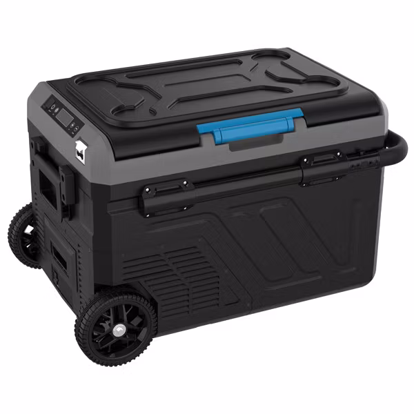 Iceberg-20 kylbox 40L m/kompr, hjul, 2-delad kyl/frys