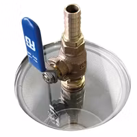 Guidi polycarbonat låg med kugleventil til 1 1/2"