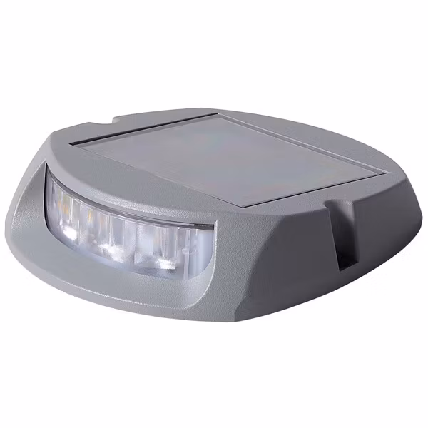 1852 Brolys/væglys aluminium med solcelle