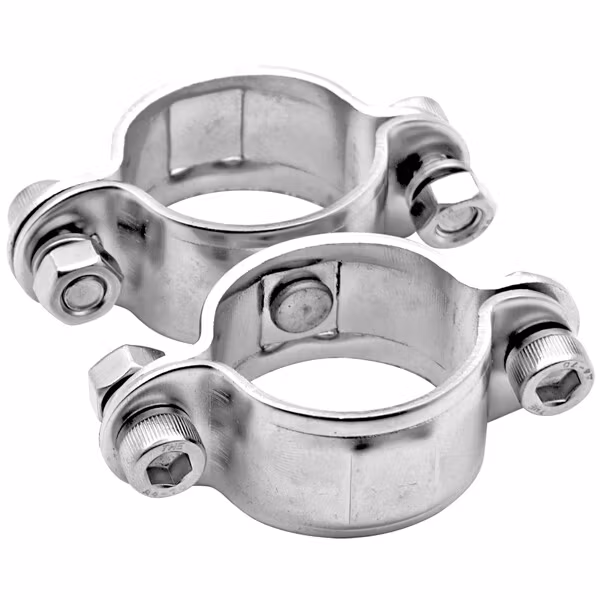 Monteringsbeslag med svirvel til ø32/32mm i aisi 316 stål